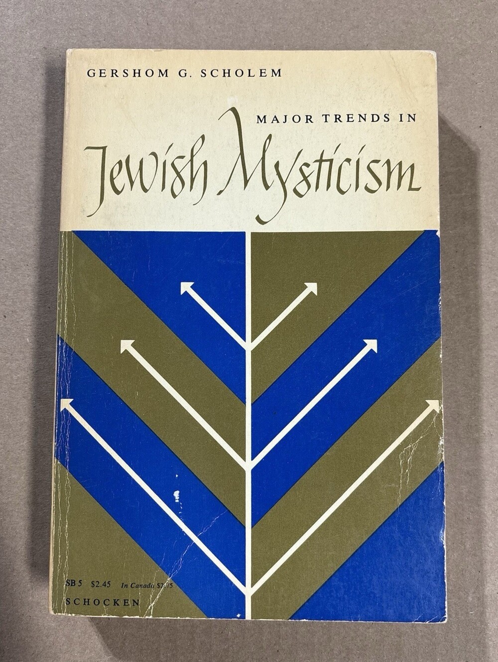 Major Trends in Jewish Mysticism Gershom G Scholem PB 1965 Second Printing